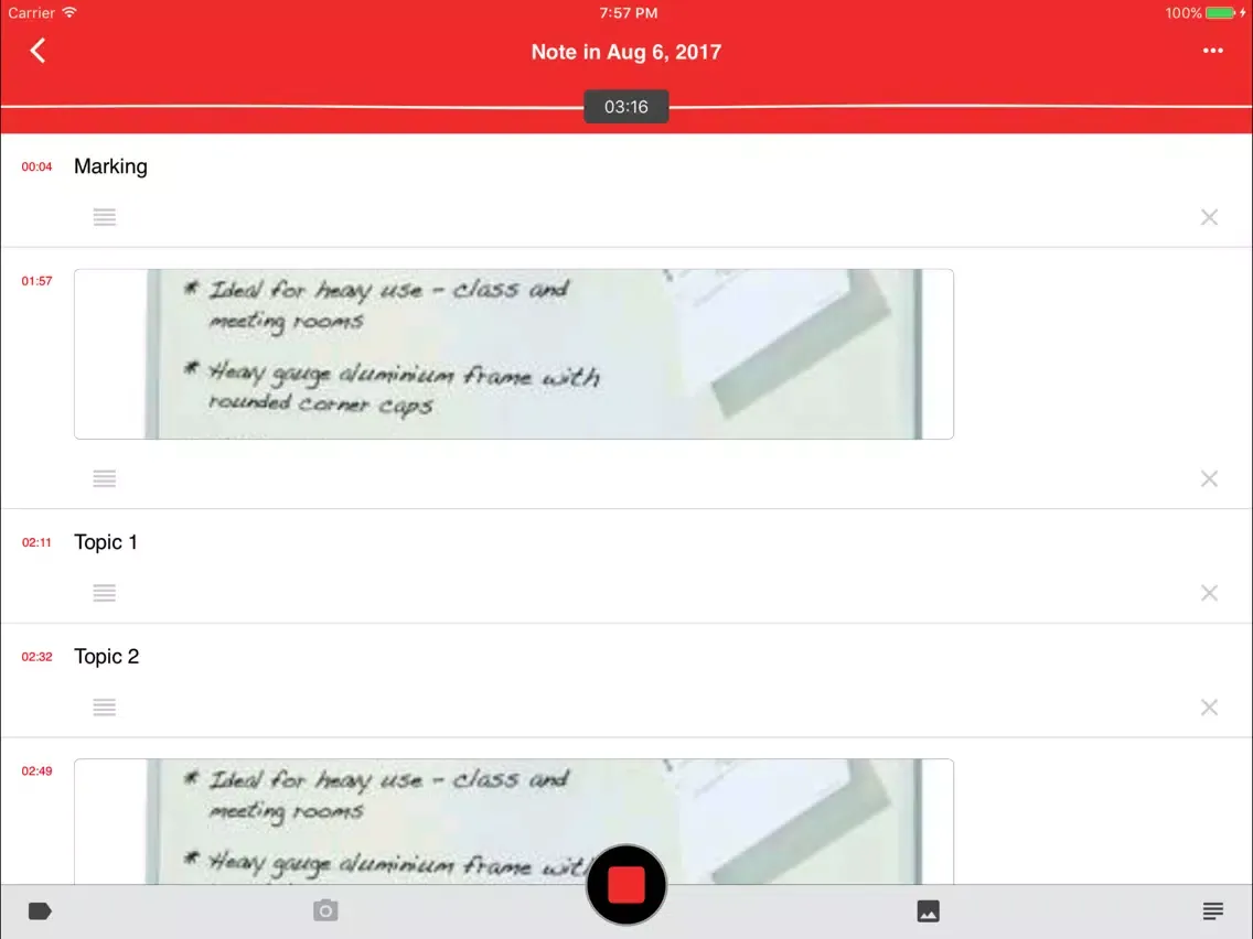 Capturas de pantalla de Take Notes - Audio and Synchronized Notes iPad 