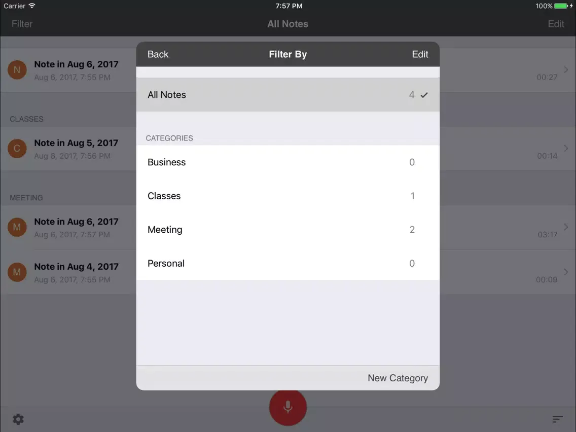 Capturas de pantalla de Take Notes - Audio and Synchronized Notes iPad 