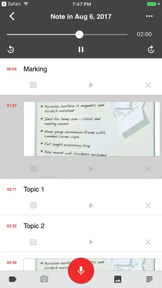Capturas de pantalla de Take Notes - Audio and Synchronized Notes