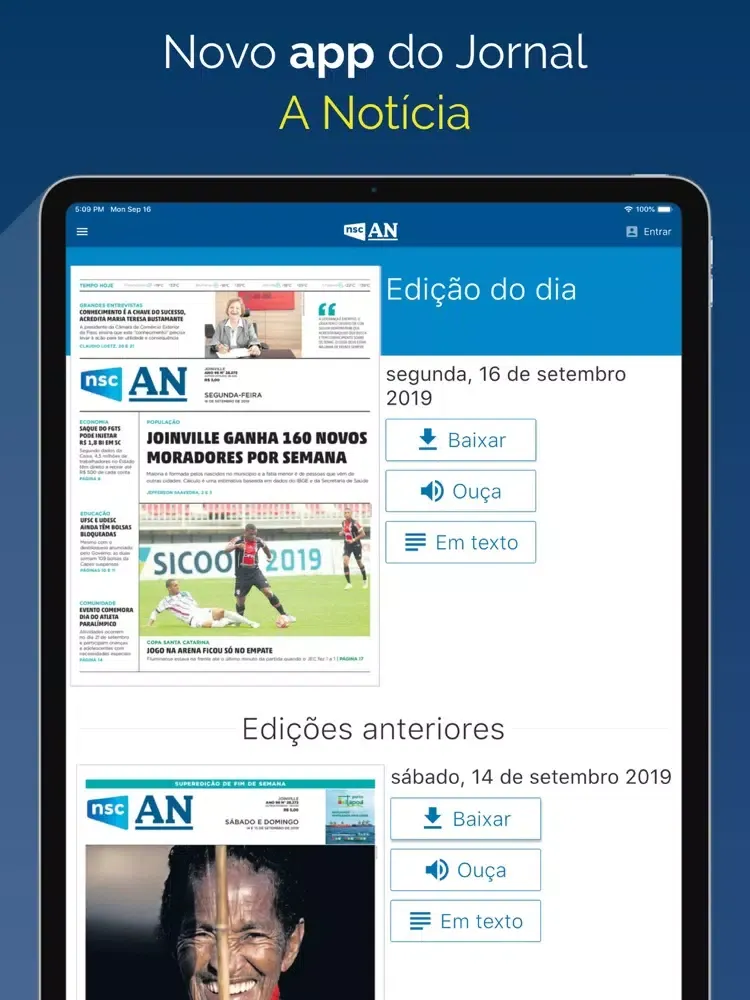 A Notícia Digital iPad  Screenshots