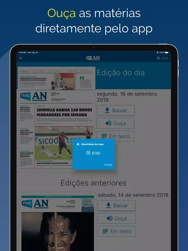 A Notícia Digital iPad  Screenshots