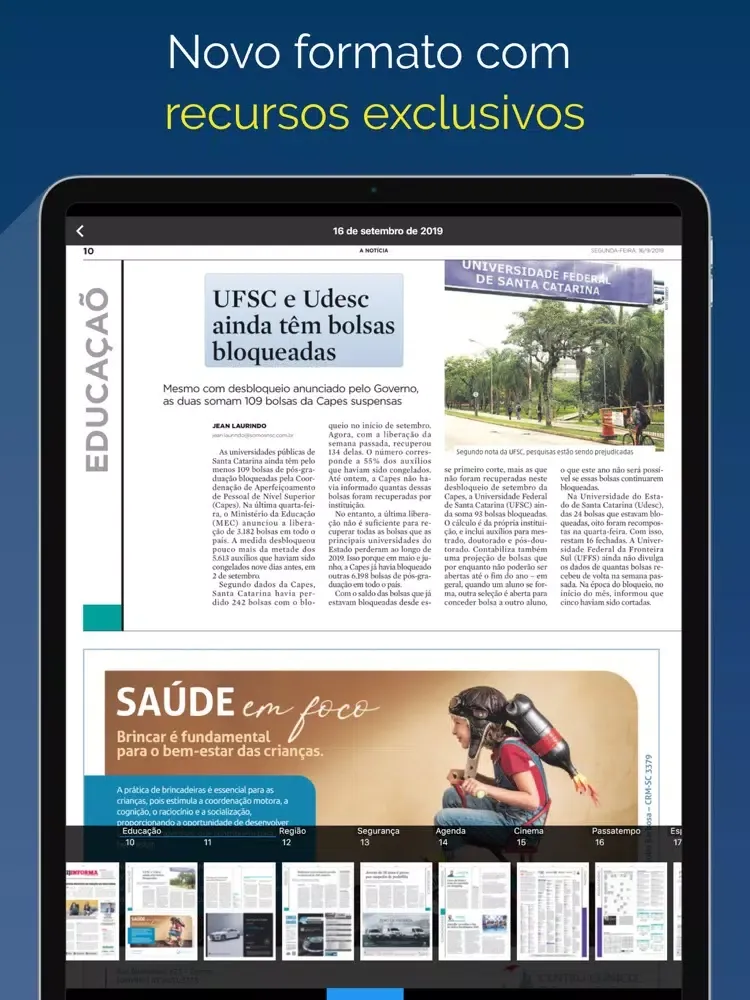 A Notícia Digital iPad  Screenshots