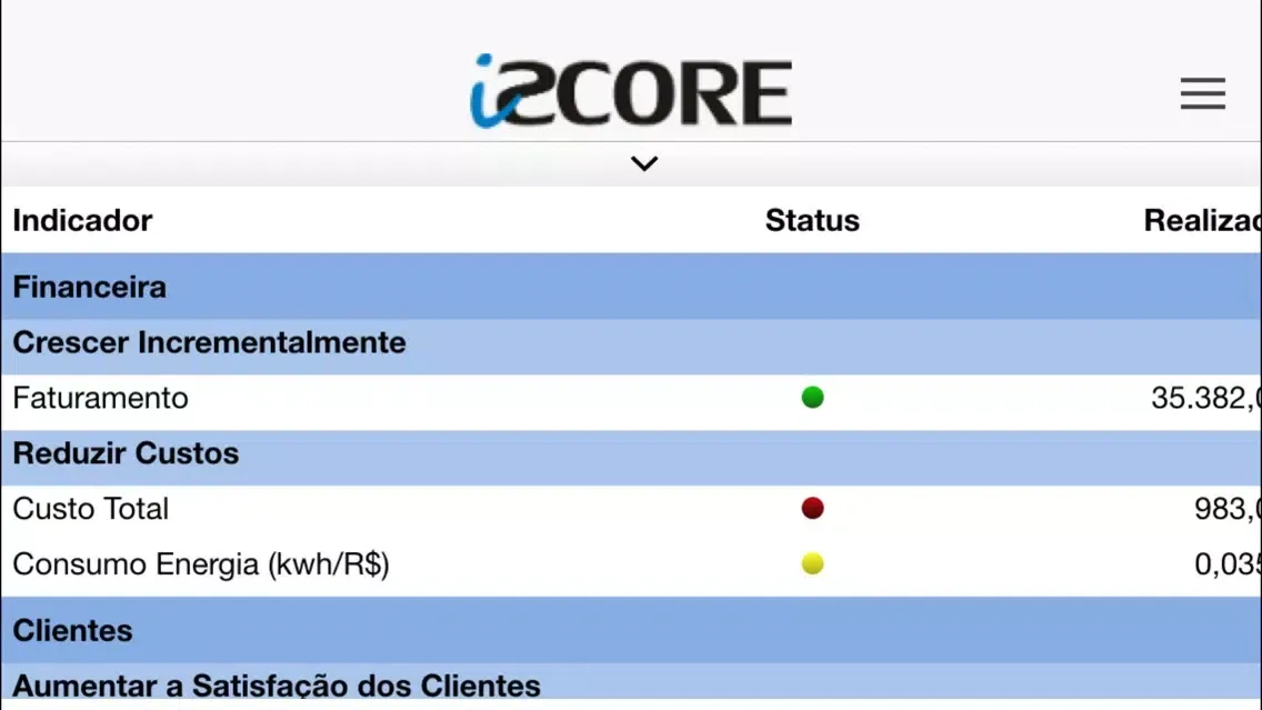 Tangkapan layar iScore Mobile