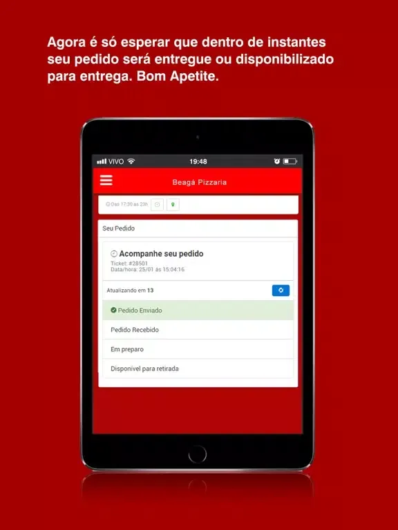 تصاویر Beagá Pizzaria iPad 