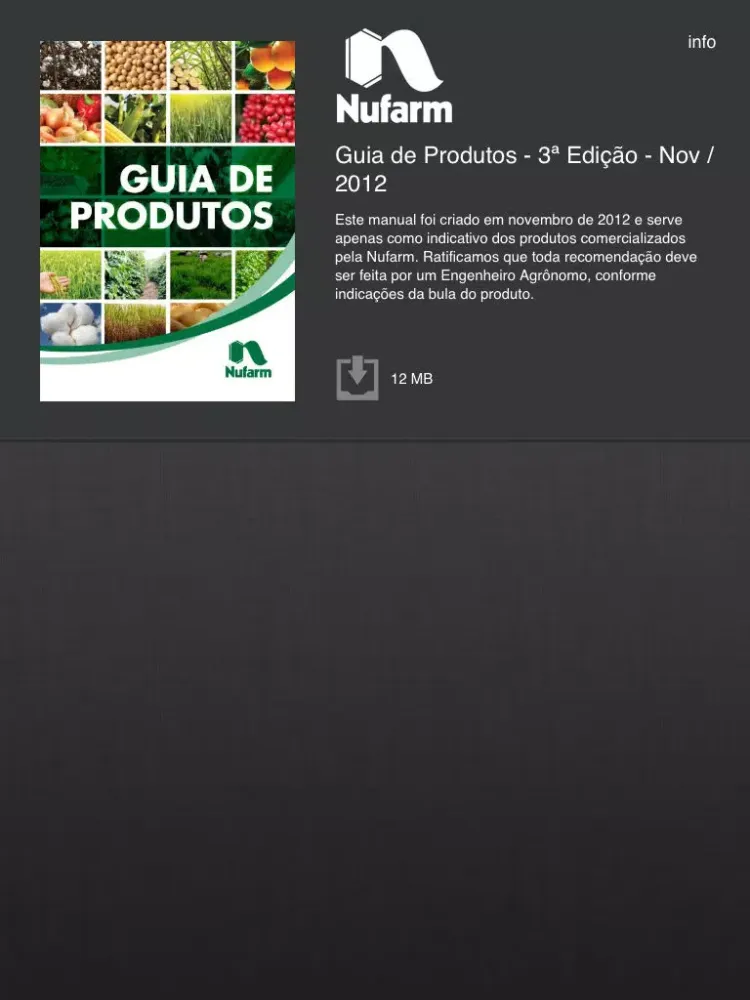 Nufarm - Catálogo de Produtos iPad  Screenshots