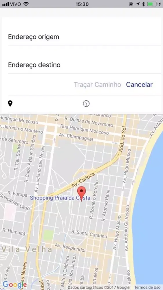 Screenshot di Nusa Rastreamento