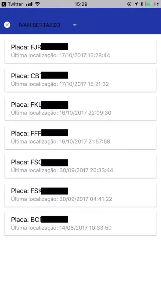 Screenshot di Nusa Rastreamento