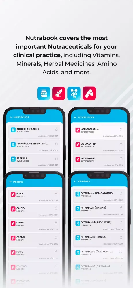 Nutrabook Screenshots