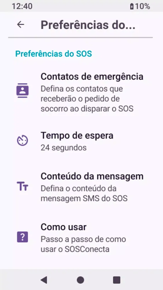 SOS CONECTA! - Função SOS para スクリーンショット