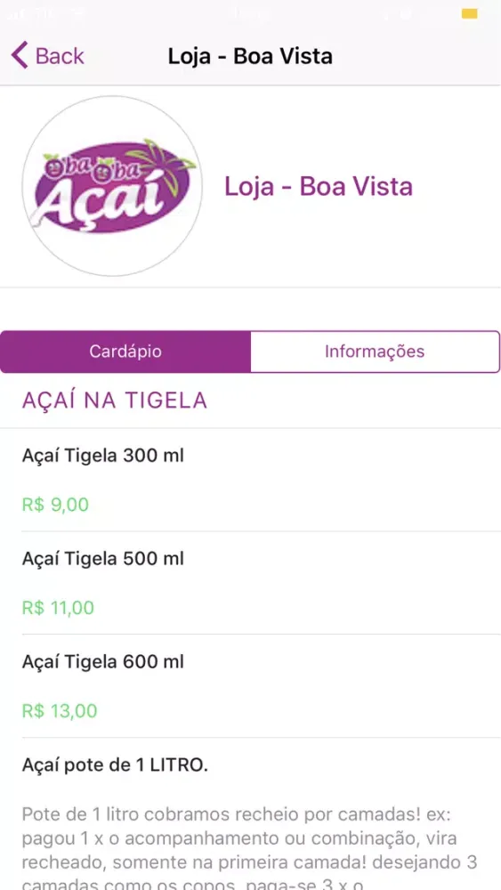 Oba Oba Açai Screenshots