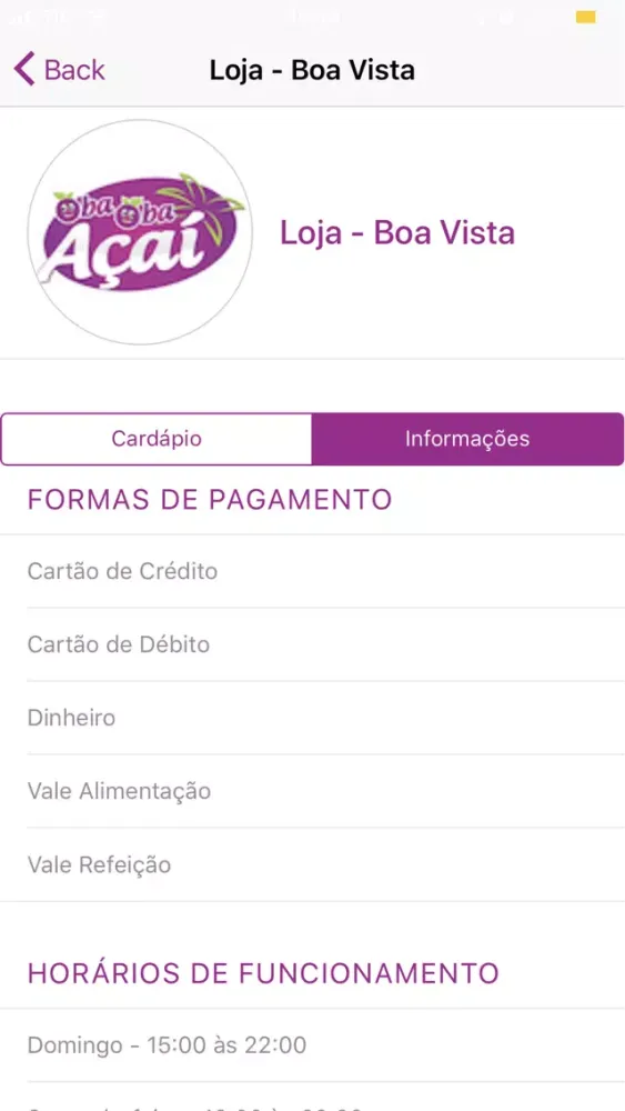 Oba Oba Açai Screenshots