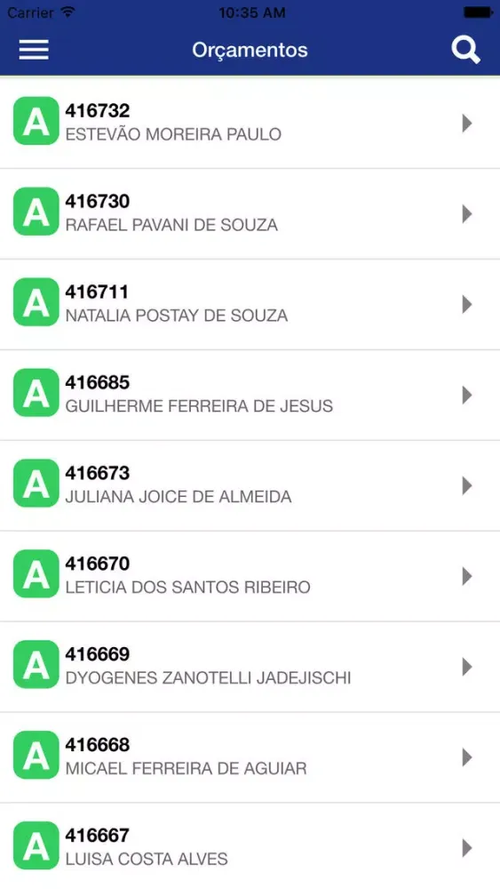 Captures d'écran de Compro Odonto Prestador