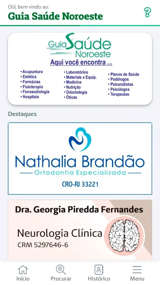 Capturas de pantalla de Guia Saúde Noroeste