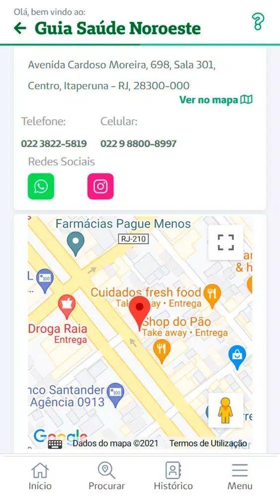 Capturas de pantalla de Guia Saúde Noroeste