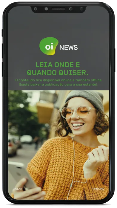 Screenshot di Oi News