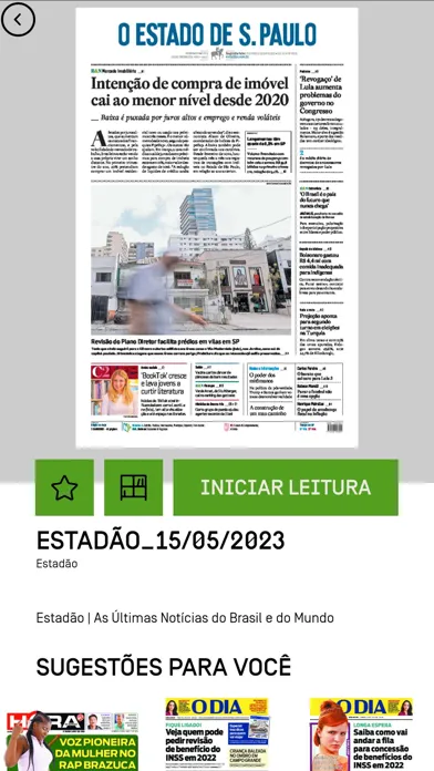 Screenshot di Oi News
