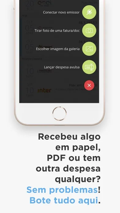 Capturas de pantalla de papelada - controle de gastos