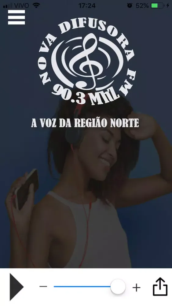 Ảnh chụp màn hình của Rádio Nova Difusora