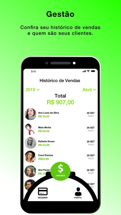 Capturas de tela do OneID - PDV