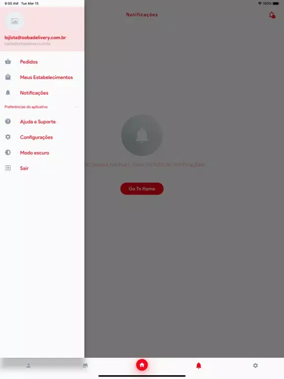 Скриншоты ooba lojista iPad 