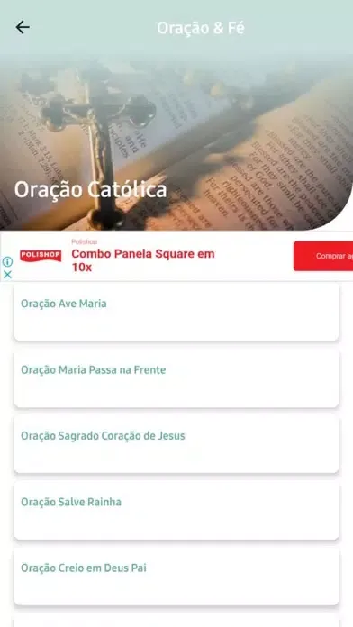 Zrzuty ekranu Oração e Fé