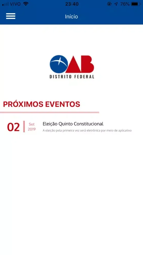 ภาพหน้าจอของ Votação OAB DF