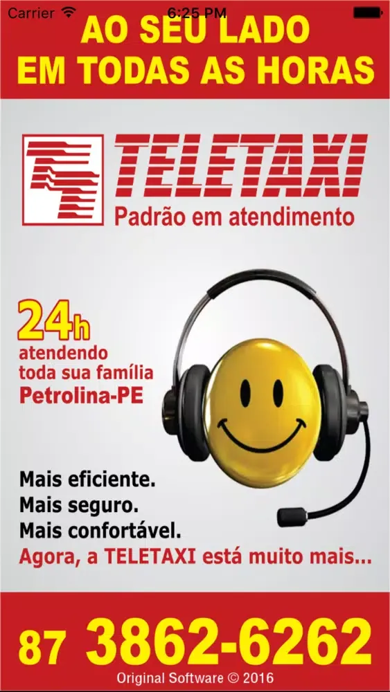 TeleTaxi Petrolina Ekran Görüntüleri