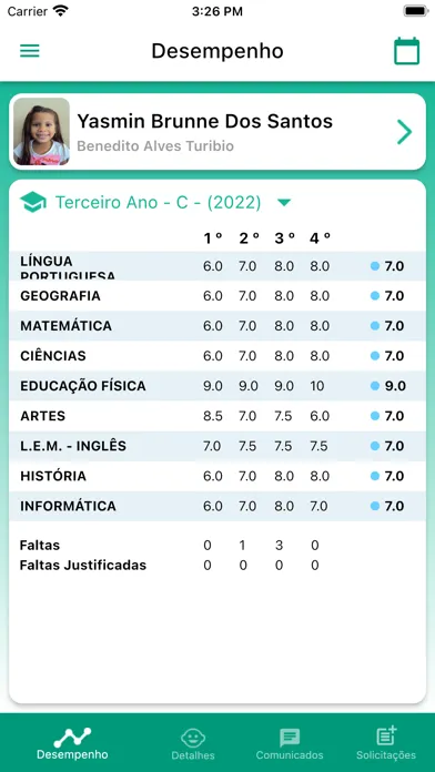 Zrzuty ekranu Portal do Aluno Osasco