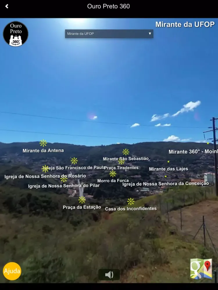 ภาพหน้าจอของ OURO PRETO 360 iPad 