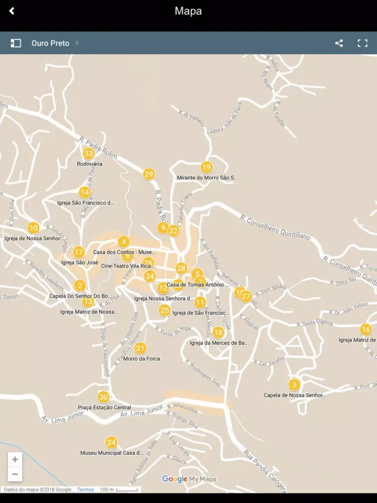 ภาพหน้าจอของ OURO PRETO 360 iPad 