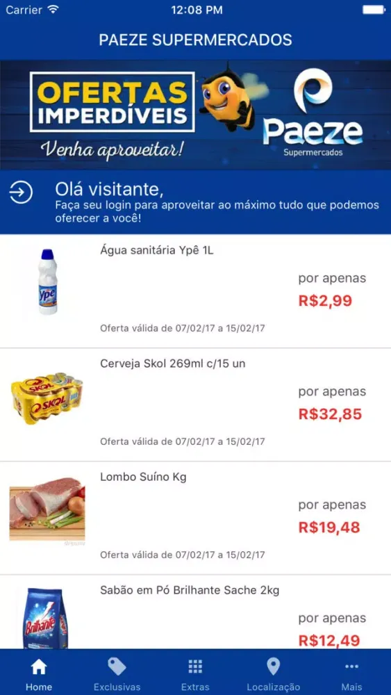 Paeze Supermercados سکرین شاٹس