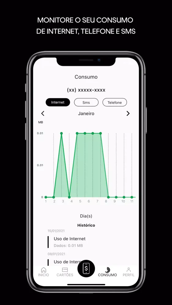 Uber Chip e Surf Telecom Screenshots