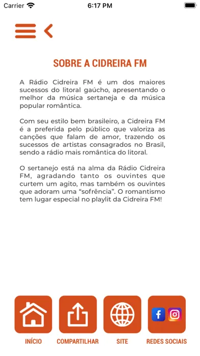Rádio Cidreira FM - 91,3 FM 스크린샷