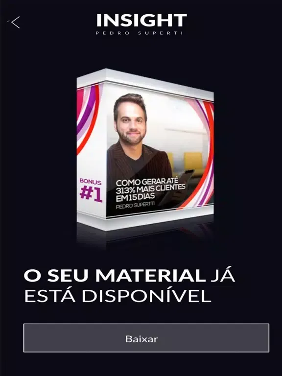 Capturas de pantalla de Insight | Pedro Superti iPad 