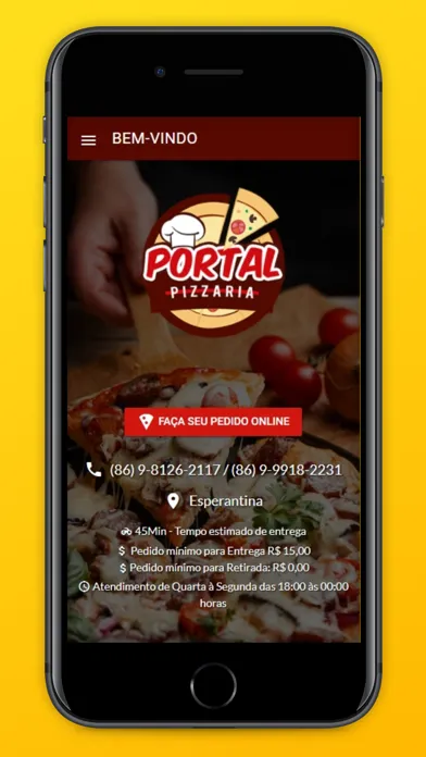 Pizzaria Portal Screenshots