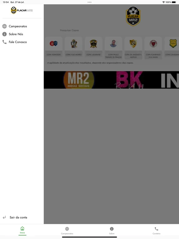 PLACAR MR2 iPad  Screenshots