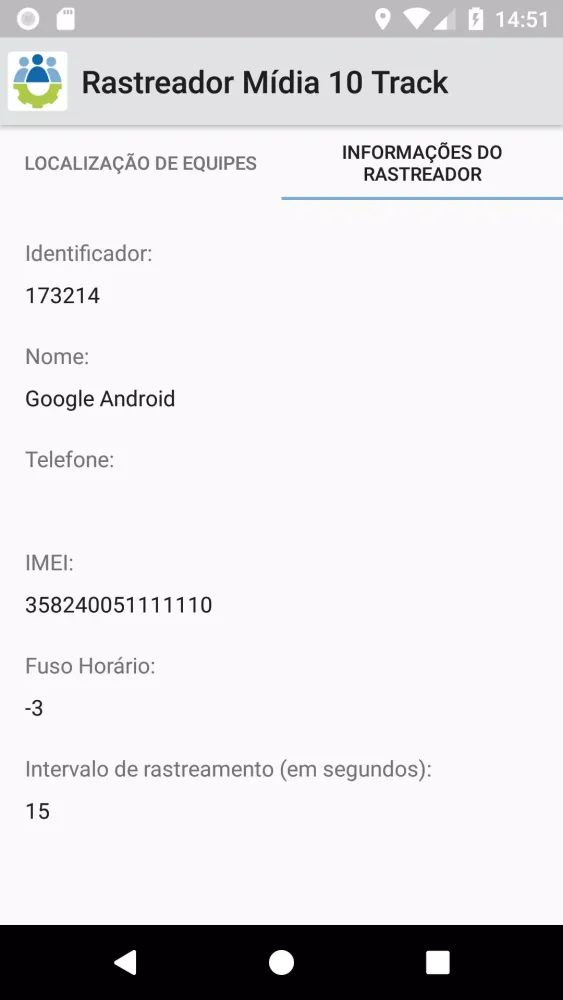 Rastreador Mídia 10 Track Screenshots
