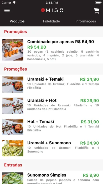 Tangkapan layar Misô Sushi Bar