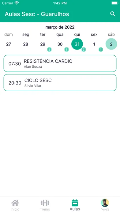 Скриншоты Treino GMF Sesc