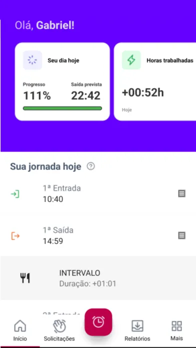 Zrzuty ekranu Check Ponto - Colaborador