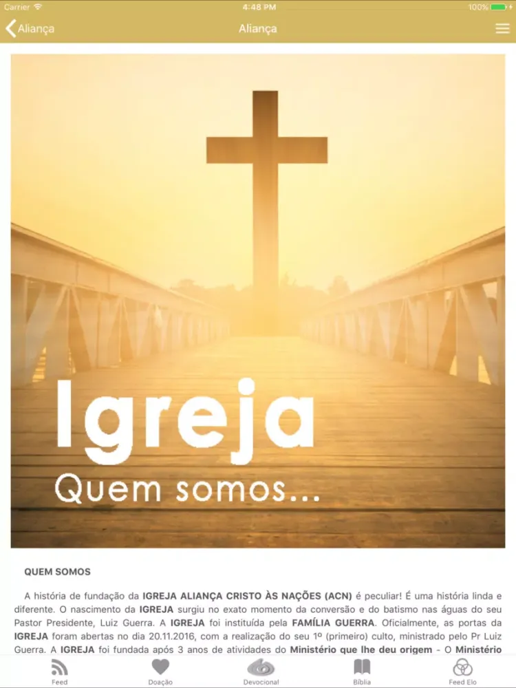 Aliança Cristo às Nações iPad  Screenshots