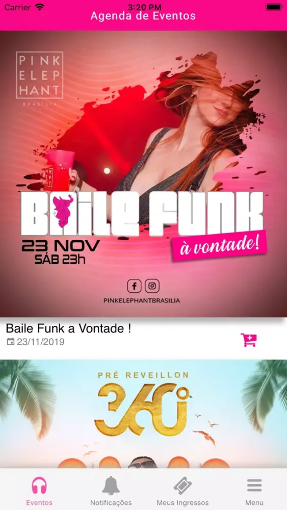 Tangkapan skrin Pink Brasília