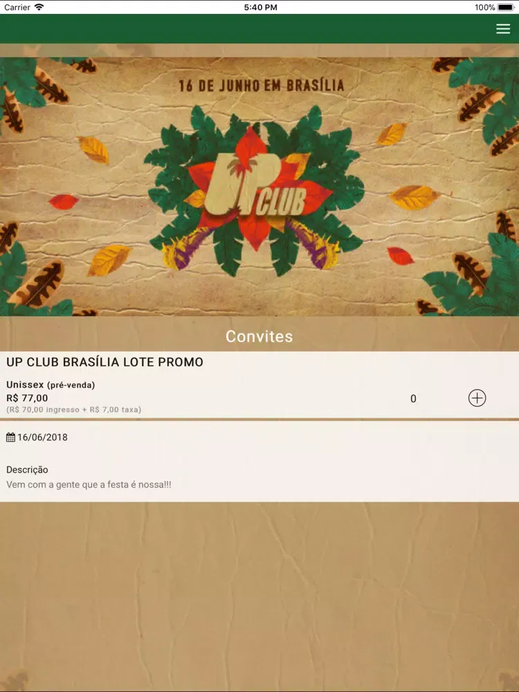 UP CLUB iPad  Screenshots