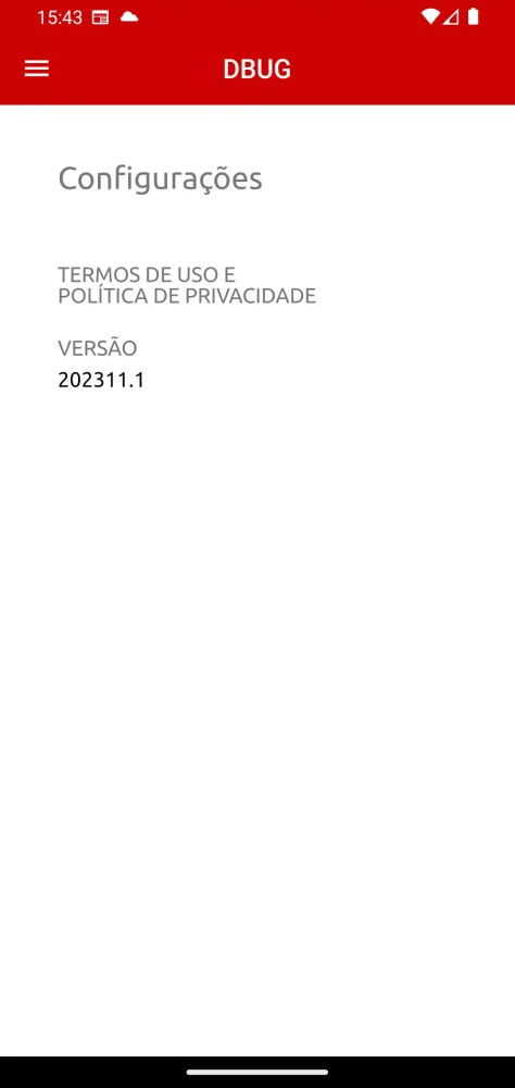 DBUG APP Screenshots