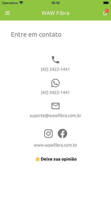 Zrzuty ekranu WAW Fibra