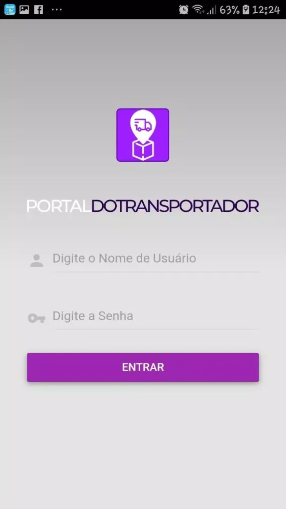 Portal do Transportador APP Screenshots