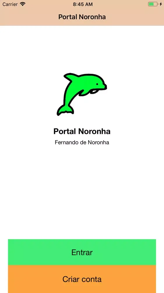Capturas de tela do Portal Noronha