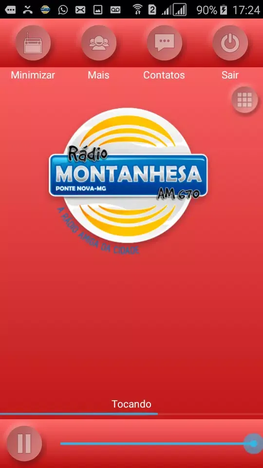 Tangkapan layar Colina FM