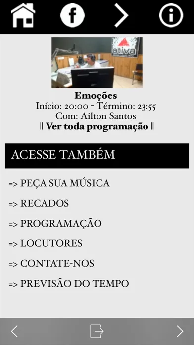 Capturas de pantalla de Ativa FM 107,3 – Pitangui