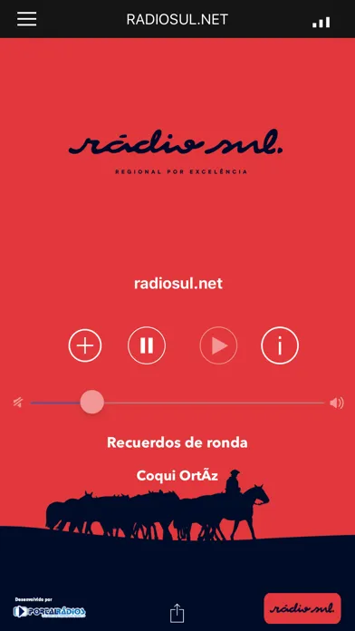Ảnh chụp màn hình của RADIOSUL.NET